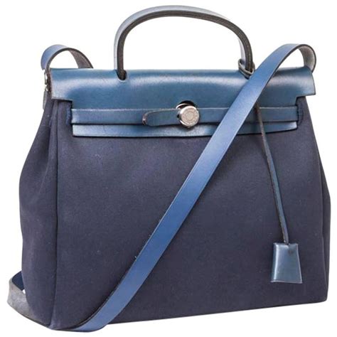 hermes herbag blue and black|hermes herbag for sale.